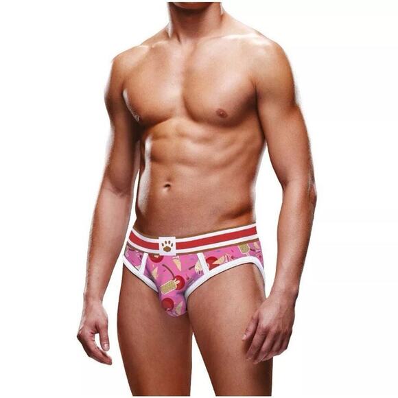 🦋B2G1🦋PROWLER Men’s ICE CREAM Print Open Exposed Back Brief Underwear Lingerie - Picture 1 of 4
